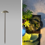 Portobello mushroom light insitu and product image