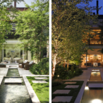 garden by day and night