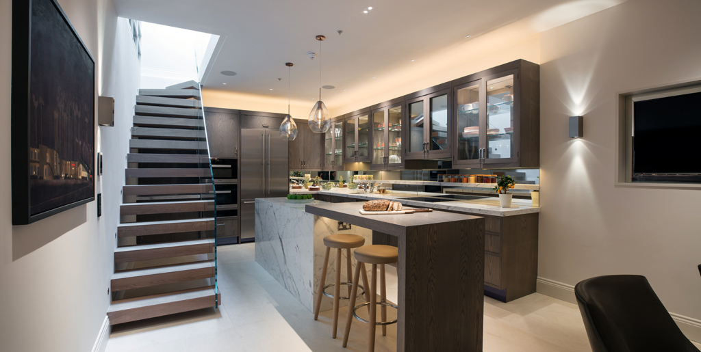 basement kitchen lighting