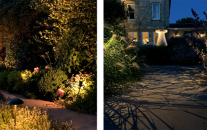 light up small paths with spike lights