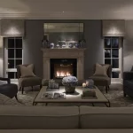 living room lighting idea for classic contemporary living room