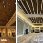 Refurbishment of ballroom lighting