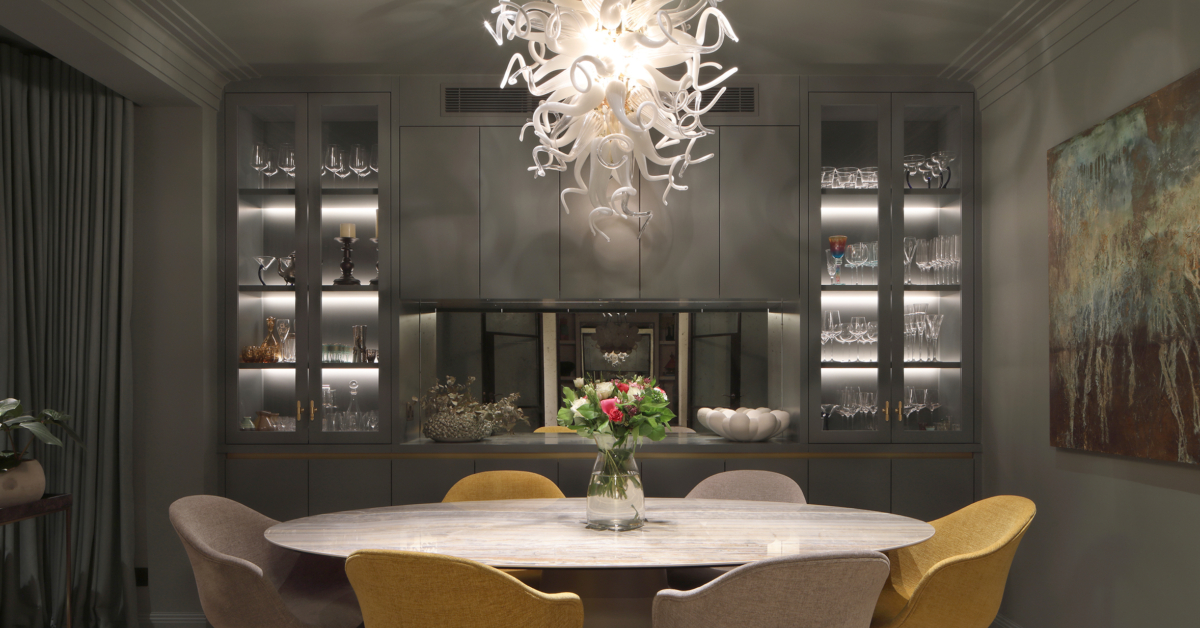 Private Dining Area Lighting Design - John Cullen Lighting
