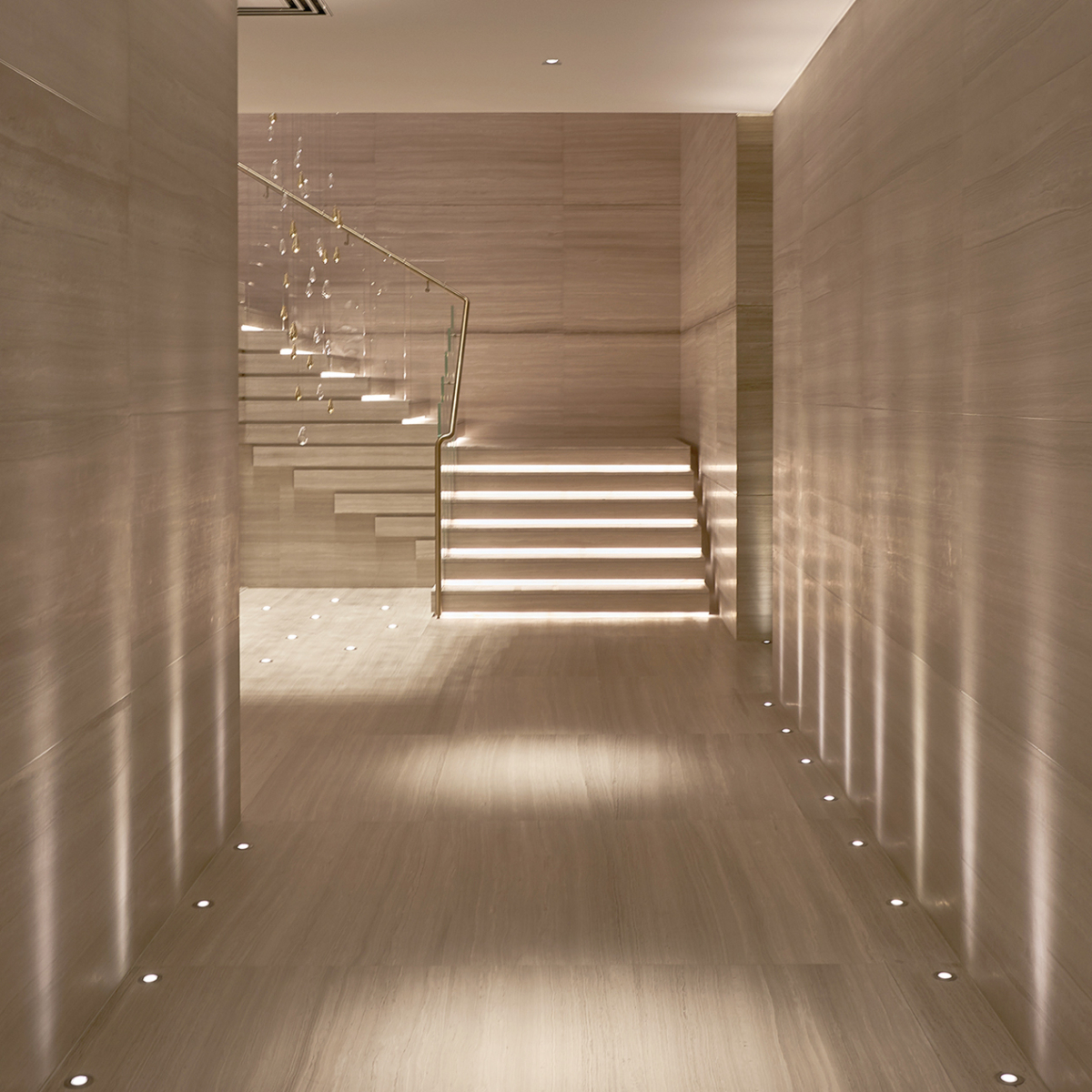 Contemporary Basement Corridor Lighting John Cullen Lighting
