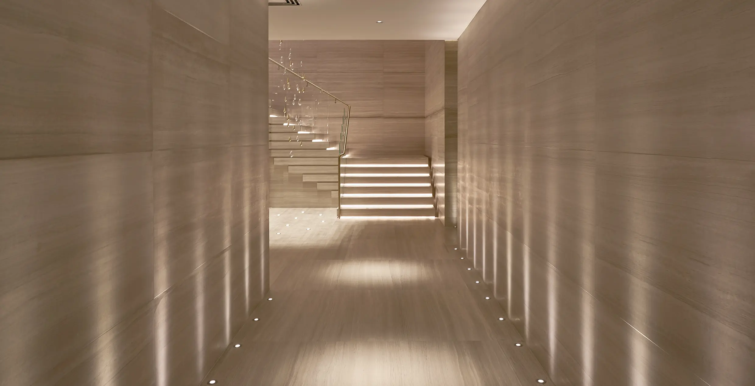 Contemporary Basement Corridor Lighting John Cullen Lighting