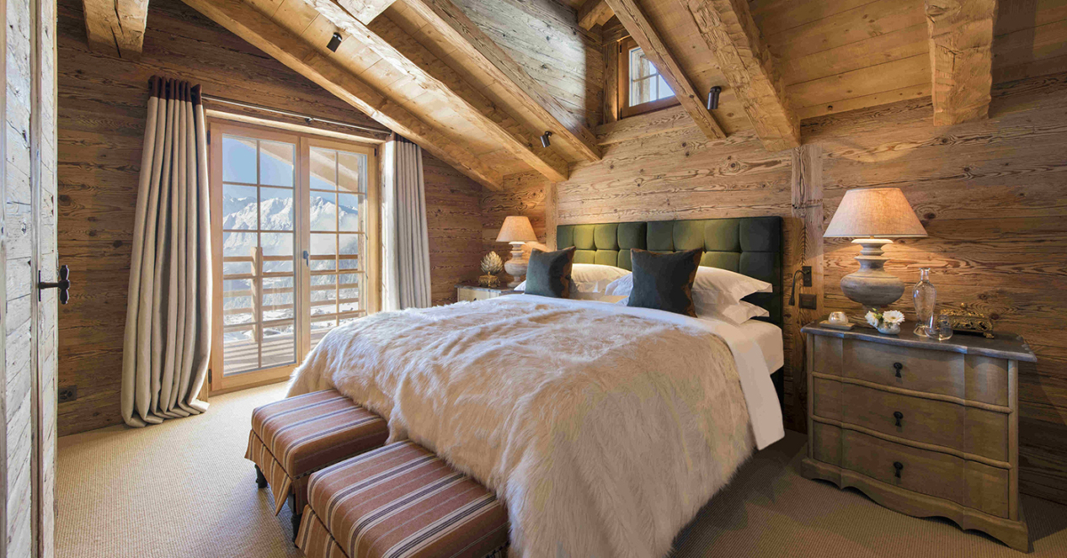 PRIVATE CHALET VERBIER BEDROOM - John Cullen Lighting