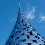 David Harber sculpture against blue sky