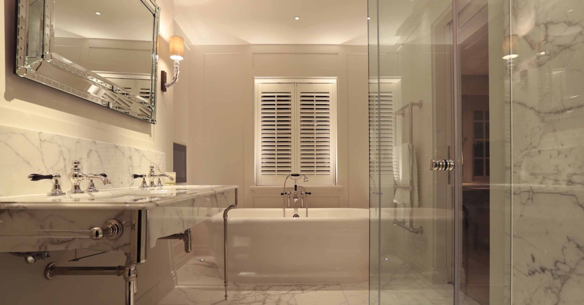 Marble Bathroom Lighting Design - John Cullen Lighting
