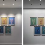 Comparison of wall wash to downlight for lighting artwork
