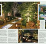 Second page of garden design jounral article by Luke Thomas on garden lighting