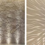 lucca architectural uplight adds drama to wavy and textured wall