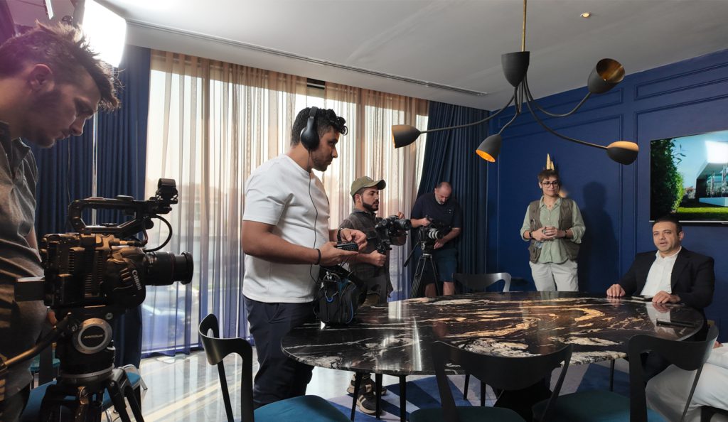 Behind the scenes, Dubai TV John Cullen Lighting