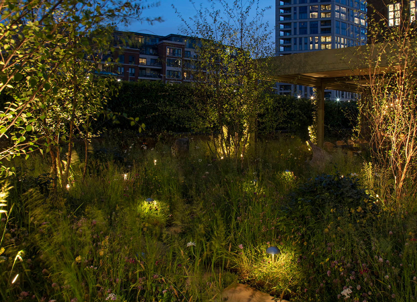 Randle Siddeley Flora & Ember Garden - Garden path lighting
